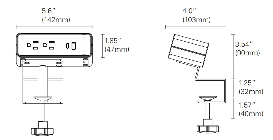 Humanscale-NeatHub-charging-options-with-four-power-ports-Plug-4