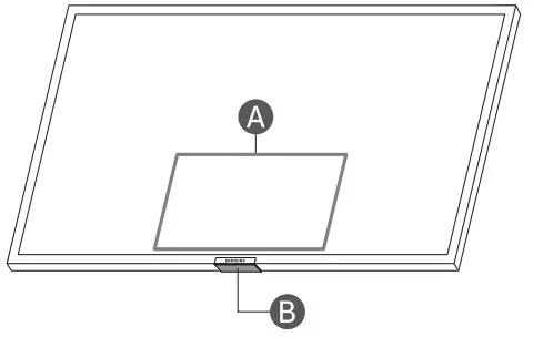 SAMSUNG UE50TU7020W 50 Inch 4K Ultra HD Smart TV - the protective film