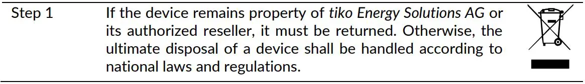 tiko Sense-3 Temperature and Humidity Sensor User Manual - Uninstalling