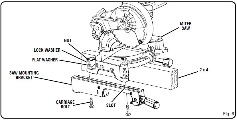 RYOBI A18MS01 Miter Saw Stand fig 5