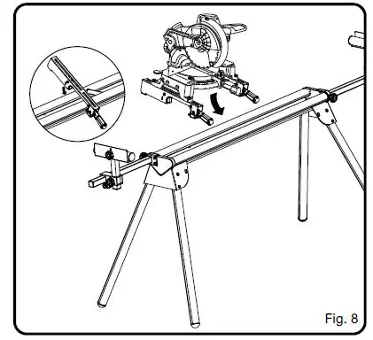 RYOBI A18MS01 Miter Saw Stand fig 7