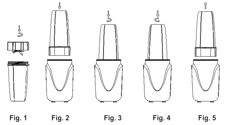 OMEGA PBL1000BD MeGo Nutrition on The Go Personal Blender- fig2