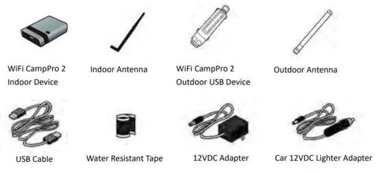 SIGNAL BOOSTERS WiFi CampPro 2 Long Range WiFi Repeater Kit - tools