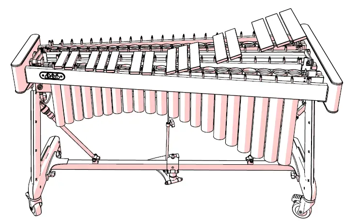ADAMS ADM-VSWA31S Apex Frame 3.1 Octave Soloist Vibraphone with Motor 49