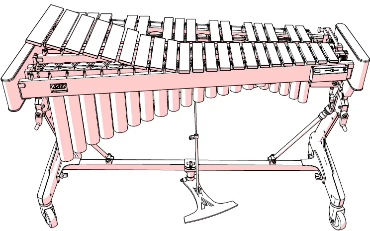 ADAMS ADM-VSWA31S Apex Frame 3.1 Octave Soloist Vibraphone with Motor 55