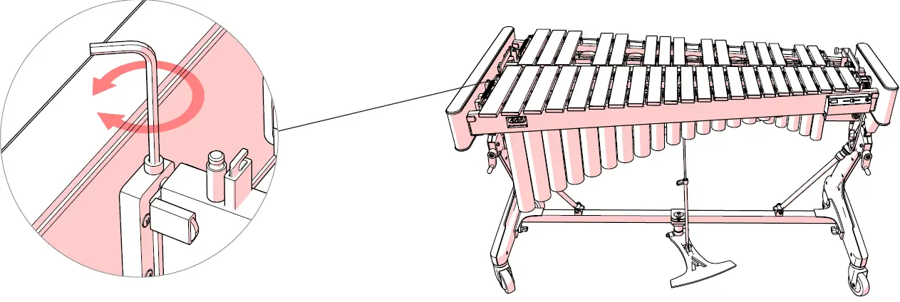 ADAMS ADM-VSWA31S Apex Frame 3.1 Octave Soloist Vibraphone with Motor 58
