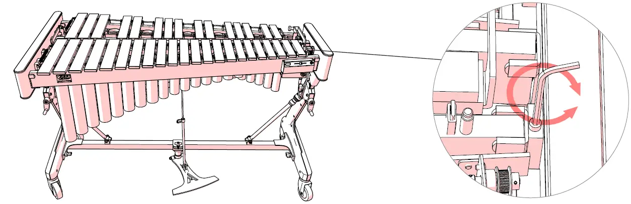 ADAMS ADM-VSWA31S Apex Frame 3.1 Octave Soloist Vibraphone with Motor 59