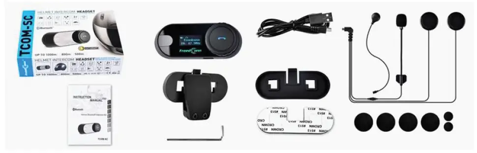 FreedConn TCOM-SC Motorcycle Bluetooth Headset fig 1