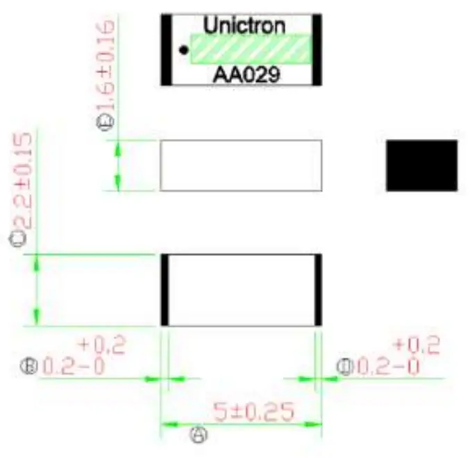 AROOT SBW M3 WiFi BT Combo Module - Mechanical specification