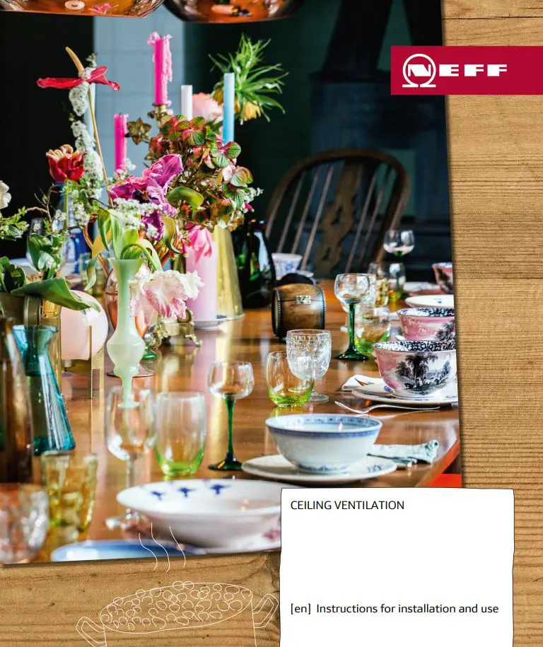 NEFF Ceiling Ventilation Instruction Manual