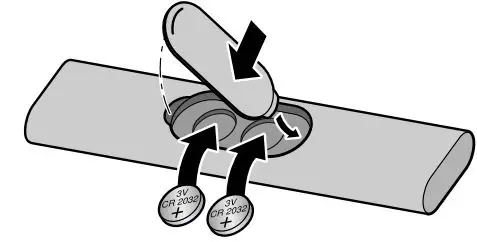 NEFF Ceiling Ventilation Instruction Manual - Correctly insert the new batteries