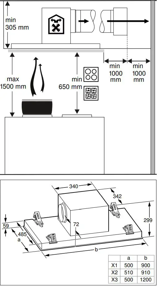 NEFF Ceiling Ventilation Instruction Manual - INSTALLATION 2