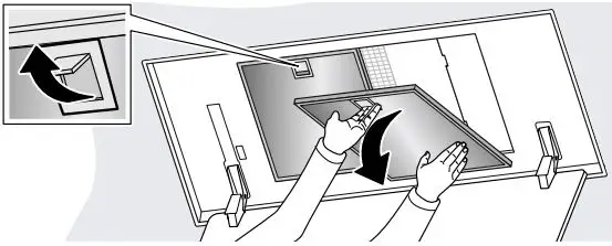 NEFF Ceiling Ventilation Instruction Manual - Open the lock