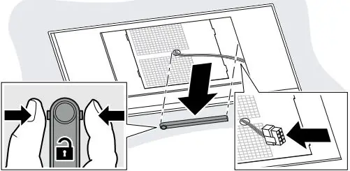 NEFF Ceiling Ventilation Instruction Manual - Press together the cable duct at the sides and remove it