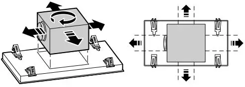 NEFF Ceiling Ventilation Instruction Manual - Turn the fan box into the correct position