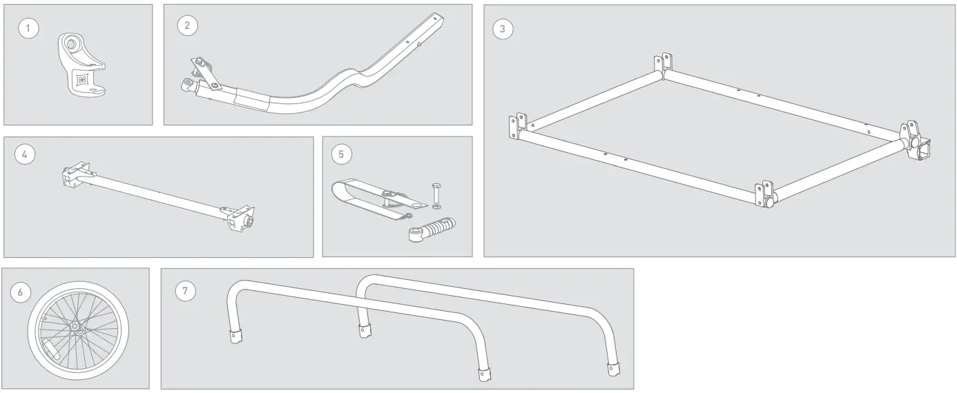 BURLEY 945203 Flatbed Flatbed Cargo Trailer - Fig 9