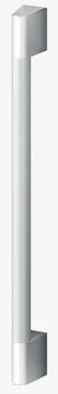 FISHER PAYKEL AHP3RDB74 24 Inch Professional Round Flush Handle for Integrated Refrigerator Freezer