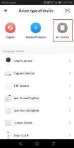 FIG 5 Click the button “All Devices” on the upper right corner