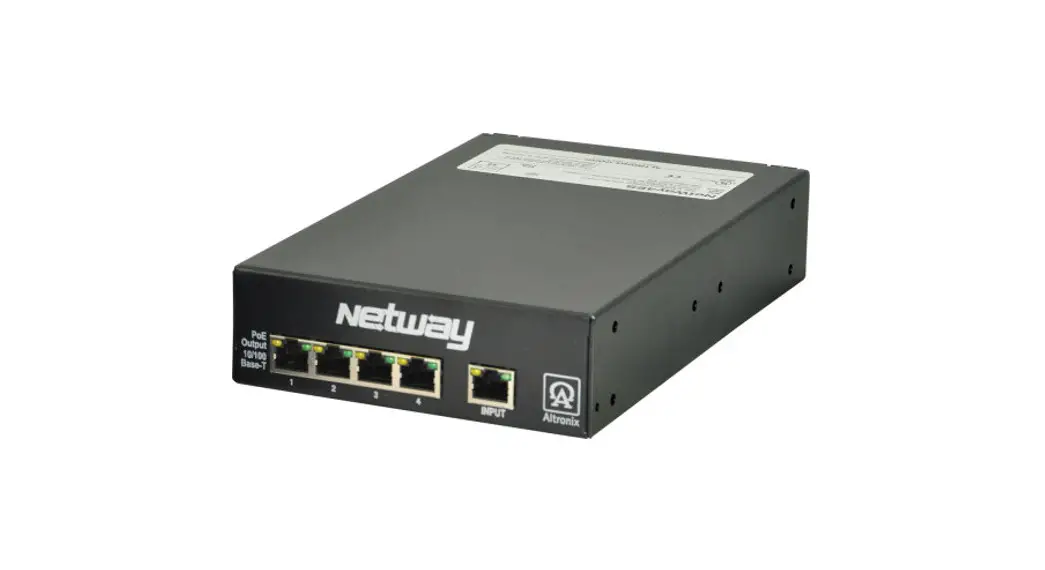 Altronix Netway4es Series Poe Solutions Installation Guide