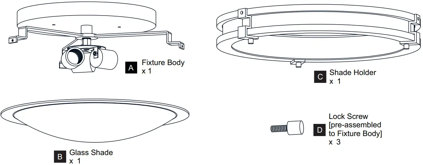 QUOIZEL QFL5610NI Alexa 3 Light 15 Inch Natural Iron Flush Mount Ceiling Light - fig 2
