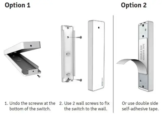 FIG 1 Wall mount options