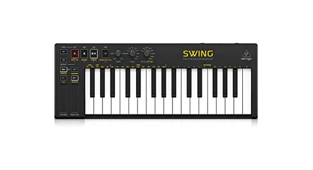 Behringer Swing 32-key Usb Midi Controller Keyboard With 64-step Polyphonic Sequencing User Guide