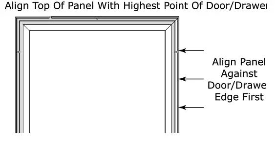 U-LINE 1000 Series 24″ Drawer - hinge to the cabinet