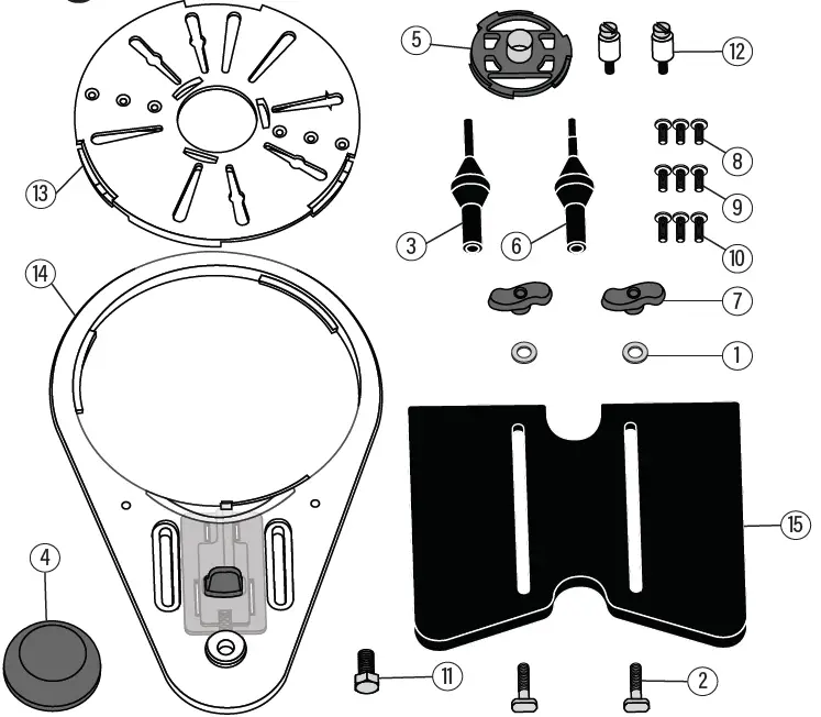 MILESCRAFT 1224 Edge&MortiseGuide Universal Router 12