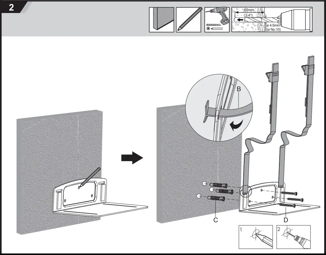 KIMEX 039 0001 CPU Wall Mount - Figure 2