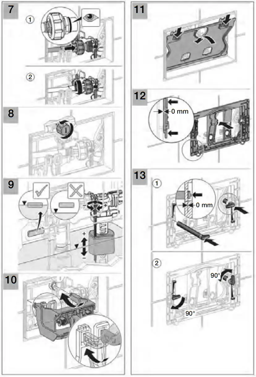GEBERIT Sigma01 Flush Plate for Dual Flush System - FIG 2
