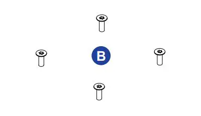 FANATEC CSL Pedals Clutch Kit User Guide - 4x M4x12 mm Countersunk Mounting Bolts