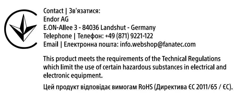 FANATEC CSL Pedals Clutch Kit User Guide - Contact