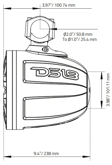 DS18 CF X8PRO 8 Inch Compact Wakeboard Tower Speakers- fig18