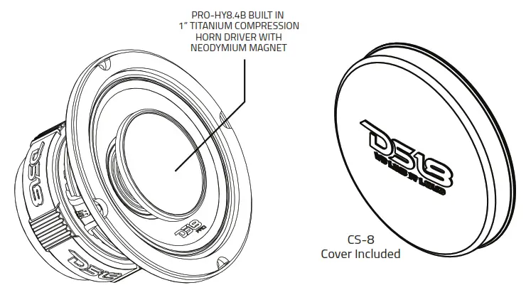 DS18 CF X8PRO 8 Inch Compact Wakeboard Tower Speakers- fig30