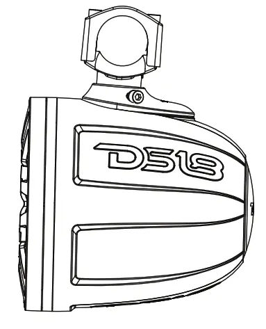 DS18 CF X8PRO 8 Inch Compact Wakeboard Tower Speakers