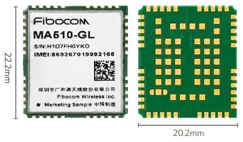 Fibocom MA510 GL 00 LPWA Module - cover