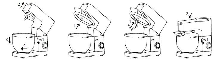 Lauben 1200BC Food Processor Kitchen Machine-3