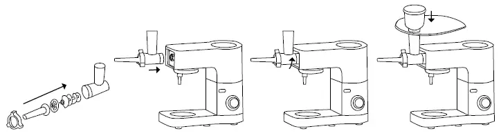 Lauben 1200BC Food Processor Kitchen Machine-6