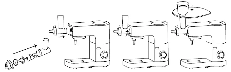 Lauben 1200BC Food Processor Kitchen Machine-7