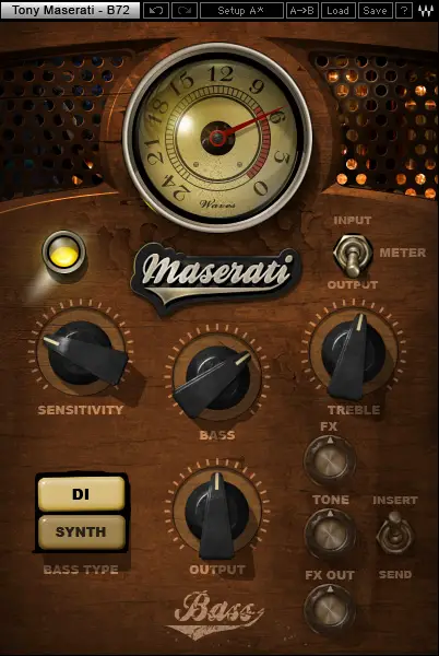 WAVES B72 Maserati Bass Phattener Plugin -