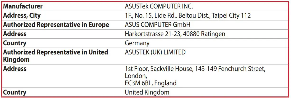 ASUS 71-P305 Tuf Gaming Mouse - address