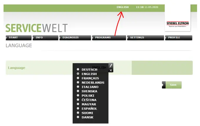 STIEBEL ELTRON Heat Pump to The Internet Internet Service Gateway - Fig 2