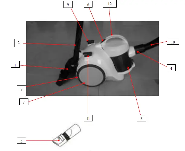 Midea-MVC-V12K-GR-Vacuum-Cleaner-1