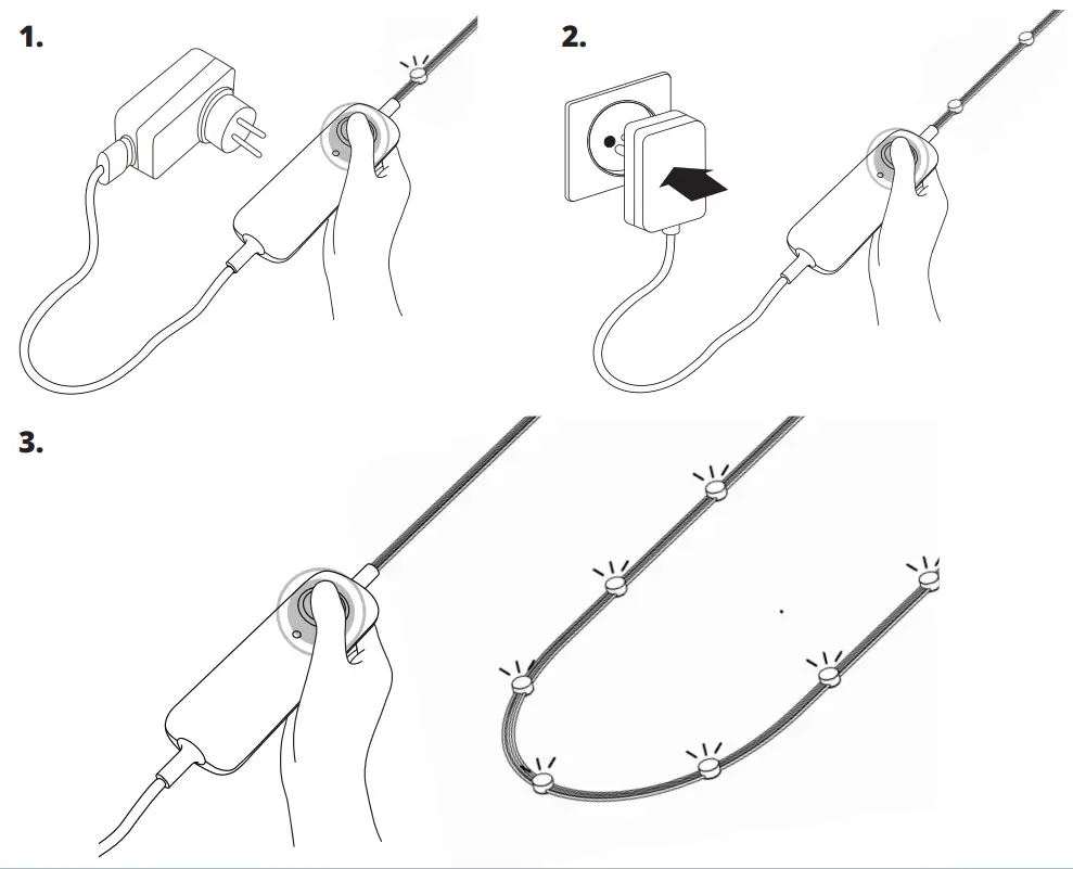 twinkly TWD200STP-TEU Dots 200 RGB LED USB Flexible Light String - fig 10