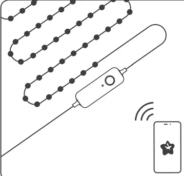 twinkly TWD200STP-TEU Dots 200 RGB LED USB Flexible Light String - fig 7