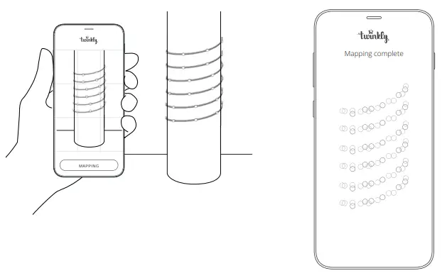 twinkly TWD200STP-TEU Dots 200 RGB LED USB Flexible Light String - fig 8
