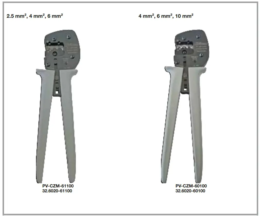 STAUBLI PV-CZM-61100 Crimping Tool