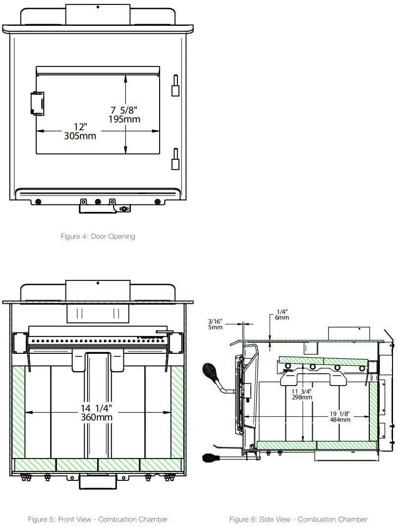 DROLET DB03182 Escape 1200 Wood Stove - FIGURE 3