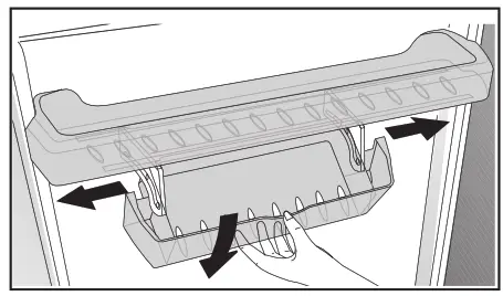 beko RCNE560E50ZXPN Refrigerator - Sliding storage box