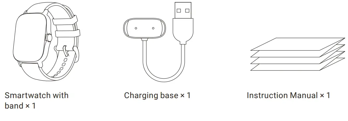 AMAZFIT GTS 2e Smart Watch - Package Contents